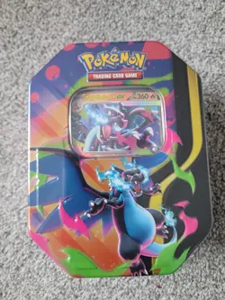 Pokemon - Mega Charizard X ex Tin Sealed Rare Collectable Brand New Rare - Image 1