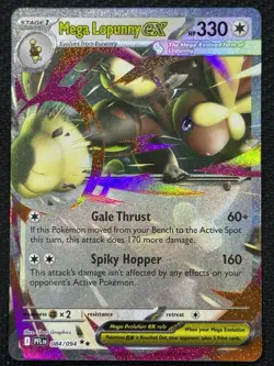 Pokemon Mega Lopunny ex 084/094 Me02: Phantasmal Flames Double Rare Holo 330HP - Image 1