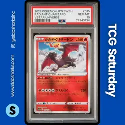 2022 POKEMON SWSH VSTAR UNIVERSE JP #015/172 RADIANT CHARIZARD PSA 10 - Image 1