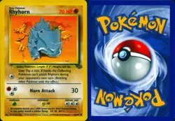 RHYHORN 61/64 COMMON JUNGLE POKEMON UNLIMITED LP - Image 3