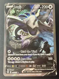 Lugia V #186/195 Alt. Art Silver Tempest Ultra Rare Holo Pokemon TCG NM - Image 1