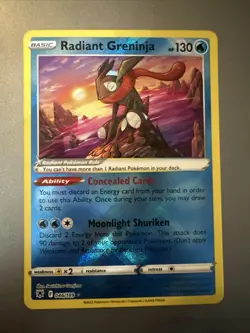 Radiant Greninja - 046/189 Radiant Rare Holo - Astral Radiance - Mint - Pokemon - Image 1