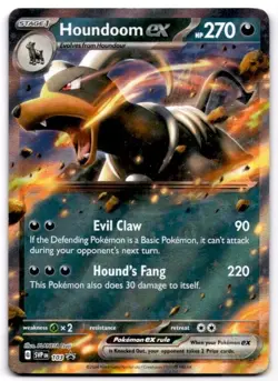 Houndoom ex 103 Holo Promo Scarlet & Violet Promo Pokemon Holo Near Mint - Image 1