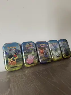 Pokemon TCG: Ascended Heroes 5 x Mini Tins Full Art Set NEW FACTORY SEALED - Image 2