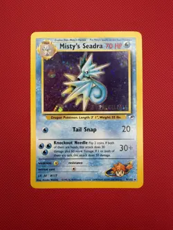 Pokemon Misty's Seadra Gym Heroes Prerelease Promo Holo 9/132 NM/LP - Image 1