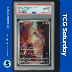 2023 POKEMON SCARLET & VIOLET POKEMON 151 JP #168/165 CHARMANDER ART RARE PSA 10 - Image 1