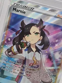 PSA 9 Marnie SWSH121 Promo 2021 Premium Tournament Collection Pokemon TCG - Image 2