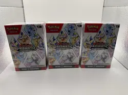 Lot of 3 Pokemon TCG Prismatic Evolutions Booster Bundle NEW Factory Sealed - Image 1