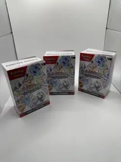 Lot of 3 Pokemon TCG Prismatic Evolutions Booster Bundle NEW Factory Sealed - Image 2