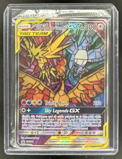 2016-19 Pokemon SM Black Star Promos Moltres & Zapdos Articuno Tag Team #SM210 - Image 1
