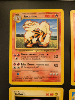 Lot of 6 Base Set (1999) Pokemon - 50% MV - Arcanine, Charmeleon, Voltorb, etc - Image 3