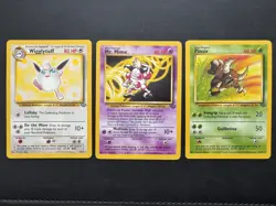 Pokemon Lot of 3 - Wigglytuff Pinsir Mr. Mime Vintage WOTC Rare Non Holo Jungle - Image 1