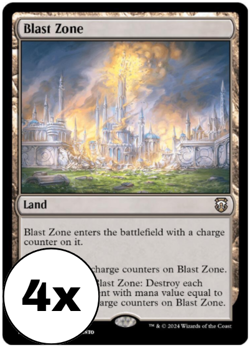 MTG - Blast Zone Playset (x4) - Commander: Modern Horizons 3 - Image 1