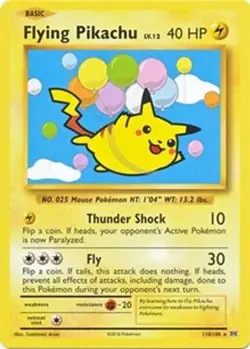 Flying Pikachu (#110/108) XY - Evolutions NM Pokemon - Image 1