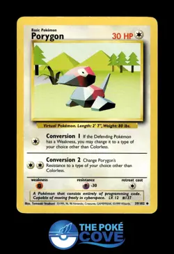 Porygon 39/102 | Base Set Unlimited | Pokemon Uncommon | LP - Image 1