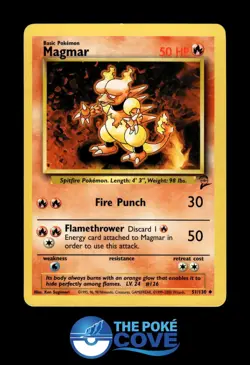 Magmar 51/130 | Base Set 2 | Pokemon Uncommon | NM - Image 1