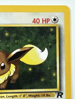 Pokemon TCG Team Rocket 1st Edition Regular Finish Eevee 55/82 Mint/NM - Image 3