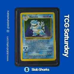 1999 POKEMON BASE SET UNLIMITED #2/102 BLASTOISE HOLO RARE - Image 1