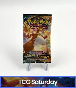 2020 POKEMON SWORD & SHIELD DARKNESS ABLAZE BOOSTER PACK SEALED - Image 1