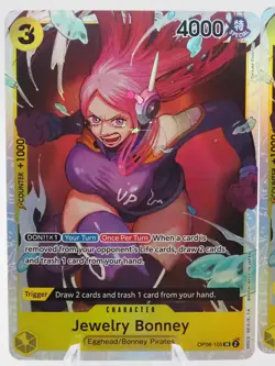 2x Jewelry Bonney OP08-105 SR English Two Legends - One Piece Card - NM - Image 2