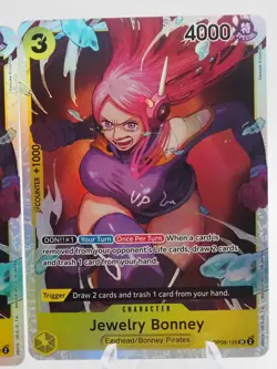 2x Jewelry Bonney OP08-105 SR English Two Legends - One Piece Card - NM - Image 3