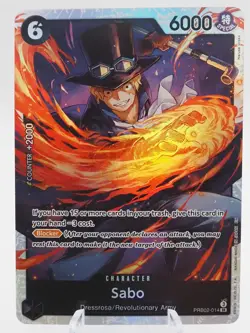 Sabo PRB02-014 Foil | NM | One Piece English - Image 1