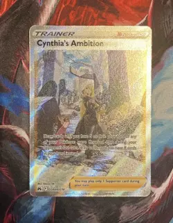 Pokemon TCG Cynthia's Ambition Crown Zenith: Galarian Gallery GG60/GG70 Ultra - Image 1