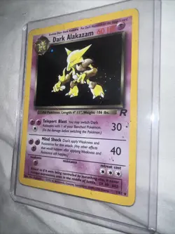 Pokemon Card Dark Alakazam Holo 1/82 Team Rocket Vintage WOTC 1999 - Image 2