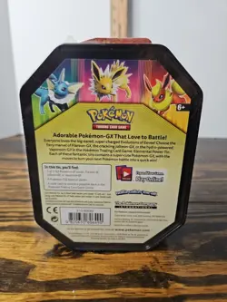 Pokemon 2019 Sun & Moon Elemental Power Vaporeon GX Tin Factory Sealed 820650806490 - Image 2