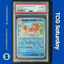 2023 POKEMON SV 151 #099/165 KINGLER REVERSE HOLO PSA 10 - Image 1