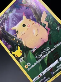 Pokemon Pikachu TCG 005/025 Celebrations 25th Anniversary Full Art LP/NM - Image 5