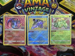 Radiant Charizard Radiant Blastoise Radiant Venusaur Set Pokemon Go TCG NM 011 - Image 1