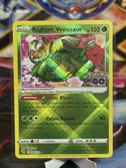 Radiant Charizard Radiant Blastoise Radiant Venusaur Set Pokemon Go TCG NM 011 - Image 2