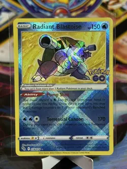 Radiant Charizard Radiant Blastoise Radiant Venusaur Set Pokemon Go TCG NM 011 - Image 4