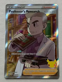 Pokemon Celebrations Professors Research Oak 024/025 Full Art Ultra Rare NM - Image 1