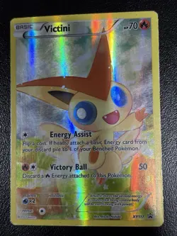 Pokemon VICTINI XY117 Mythical Collection Full Art Black Star Promo TCG HP/DMG - Image 1