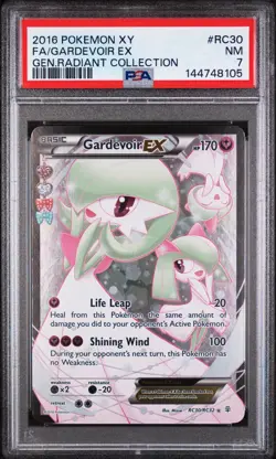 2016 POKEMON XY GENERATIONS RADIANT COLLECTION #RC30 FULL ART/GARDEVOIR EX PSA 7 - Image 1