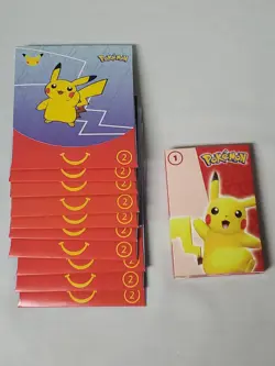 Pokemon 25th Anniversary McDonalds Promo Booster Packs Lot of 10x Sealed W Extra - Image 1