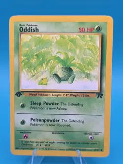 Pokemon Oddish Common 1st edition Team Rocket 63/82 LP - Image 1