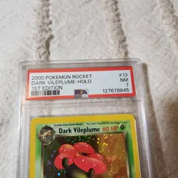 2000 Pokemon Team Rocket 1st Edition Dark Vileplume- Holo PSA 7 NM #13 - Image 2