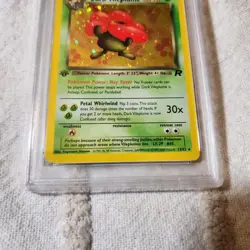 2000 Pokemon Team Rocket 1st Edition Dark Vileplume- Holo PSA 7 NM #13 - Image 3