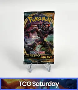 2020 POKEMON SWORD & SHIELD DARKNESS ABLAZE BOOSTER PACK SEALED - Image 1