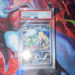 Pokemon TCG Cynthia's Roserade 184/182 Destined Rivals Illustration Rare PSA 9 - Image 1