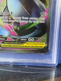 Pokemon Mega Charizard X ex 109/094 PSA 8 Phantasmal Flames Ultra Rare - Image 5