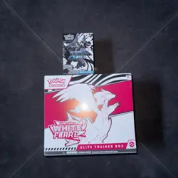 Pokemon S&V White Flare ETB / Black Bolt Booster Bundle Sealed - Image 1