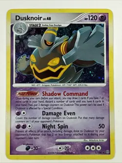 Pokemon - Dusknoir 1/100 Stormfront Holo - NM - Image 1