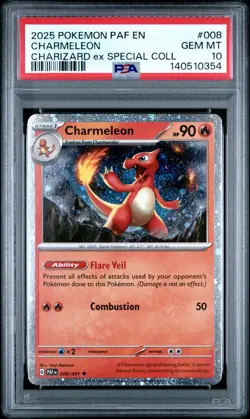 Pokemon Charmeleon 008/091 Charizard ex Special Promo GEM PSA 10 Large Swirl - Image 1