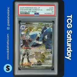 2025 POKEMON JP MEGA DREAM #245/193 STEVENS METAGROSS EX SPECIAL ART RARE PSA 10 - Image 1