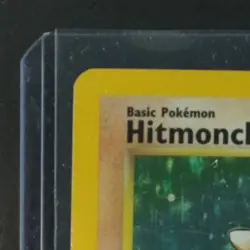 1999 POKEMON BASE SET UNLIMITED #7/102 HITMONCHAN HOLO RARE - Image 3