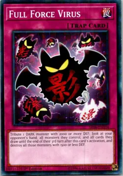 Full Force Virus SR06-EN034 Yu-Gi-Oh! Light Play 1st Edition - Image 1